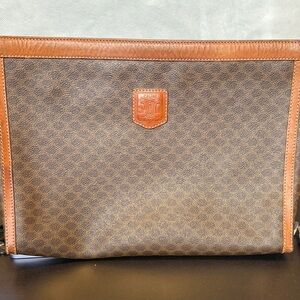 Vintage Celine Macadam Portfolio Clutch